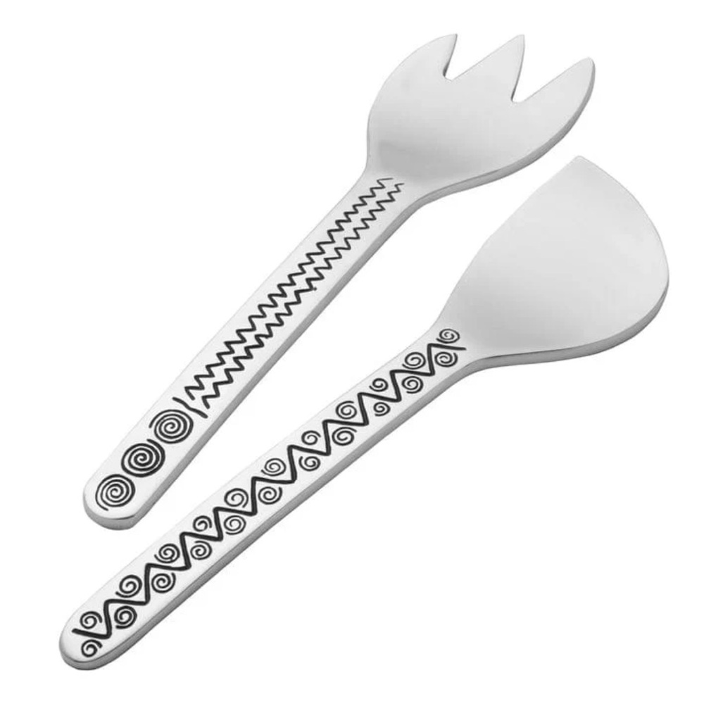 WILTON ARMETALE Reggae Salad Server Set